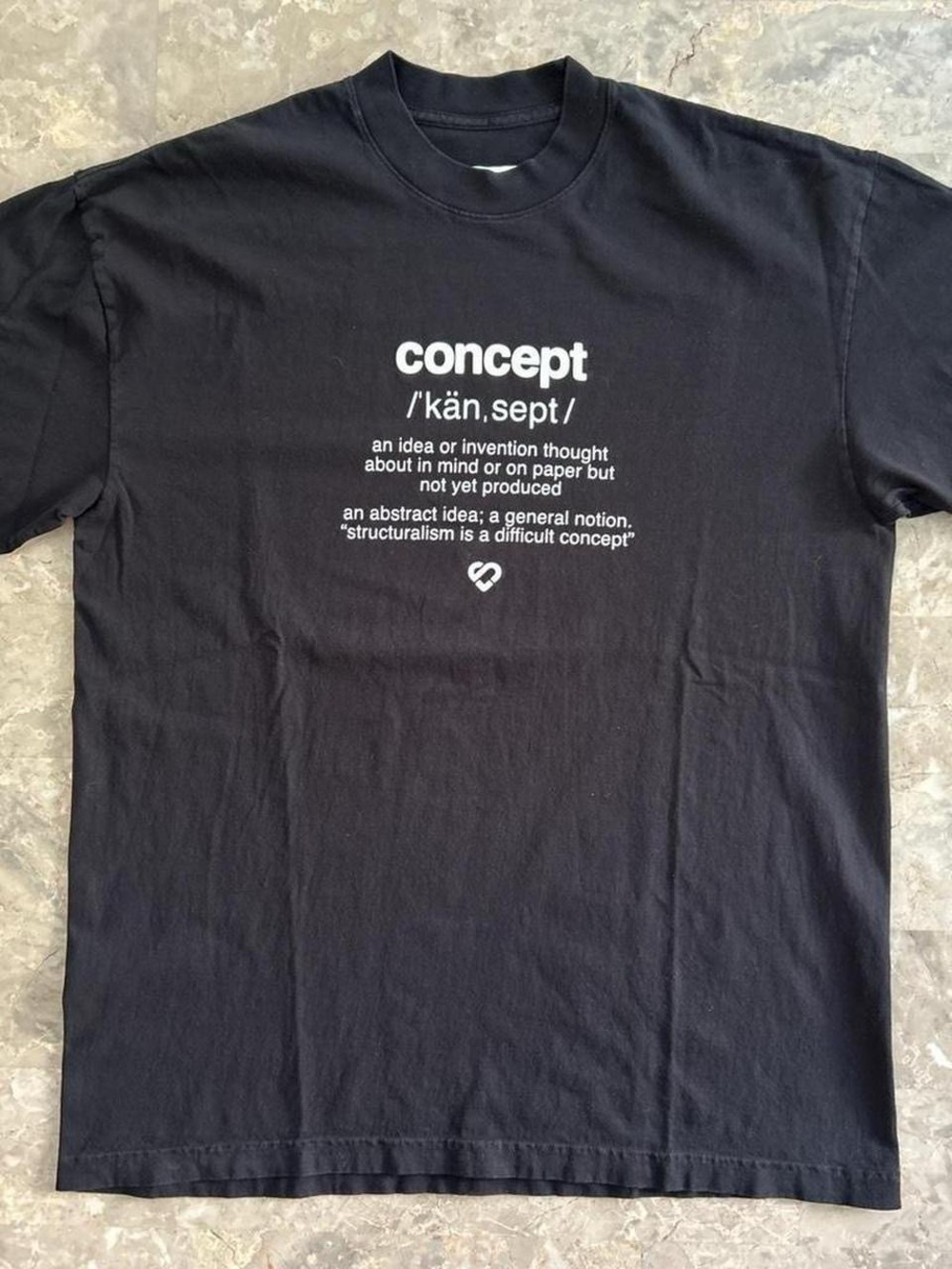 Concept Sunday Definition Graphic T Shirt Large Black Streetwear